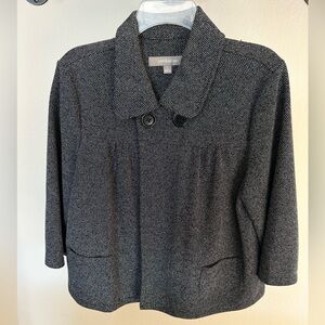 Croft & Barrow Black and Gray Women's Blazer